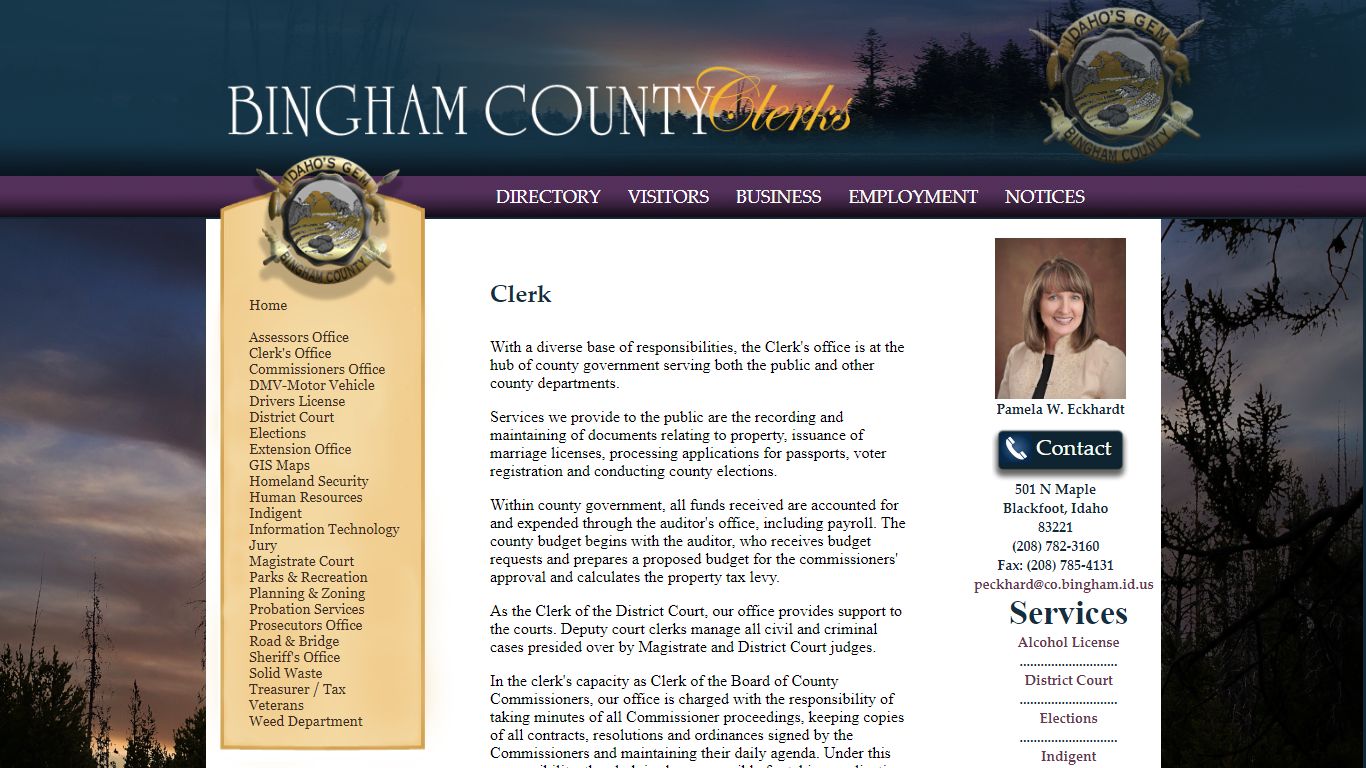 Clerk - Bingham County, Idaho